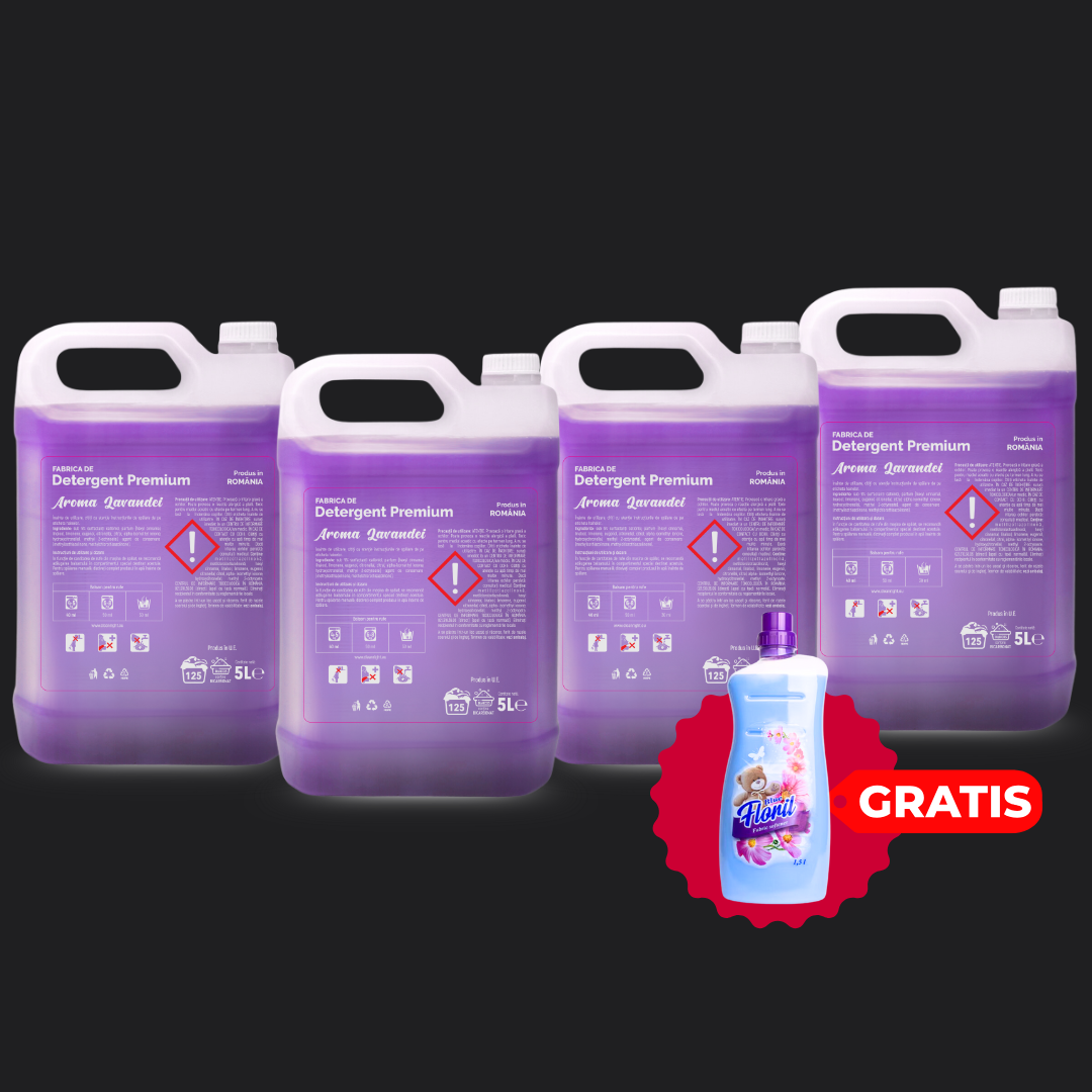 Pachetul cu 4x Detergent Aroma Lavandei