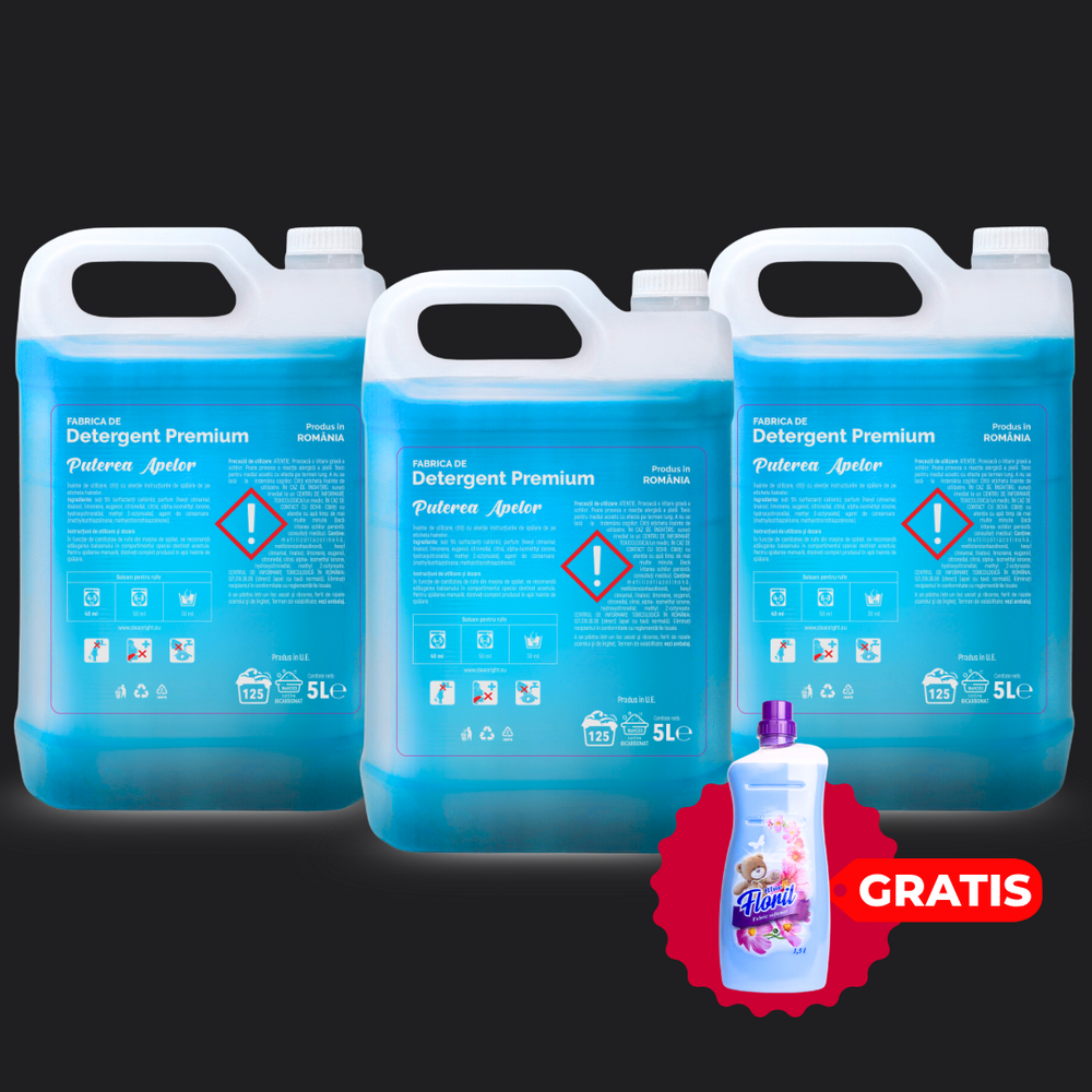 Pachetul cu 3x Detergent Puterea Apelor