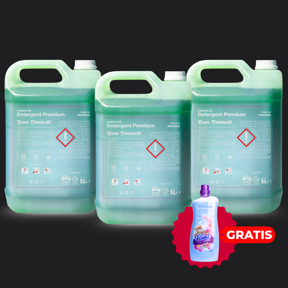 Pachetul cu 3x Detergent Roua Diminetii