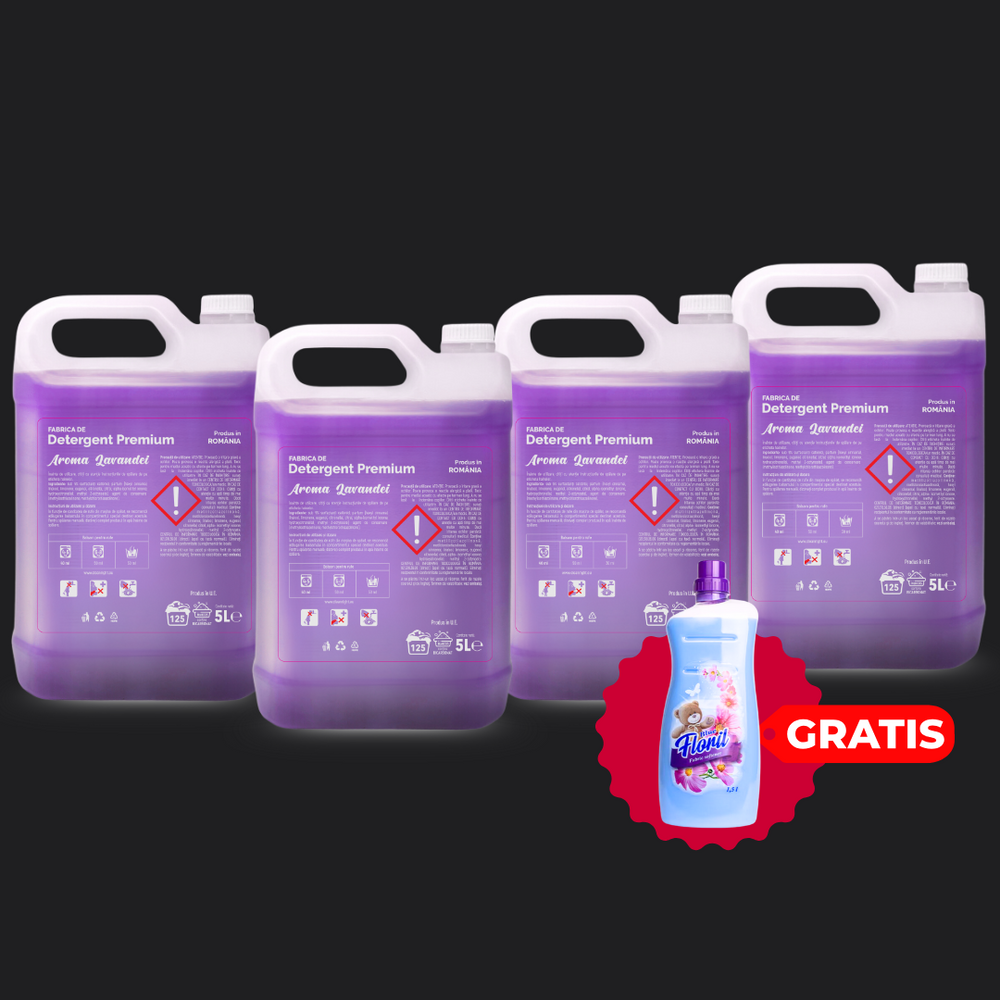 Pachetul cu 4x Detergent Aroma Lavandei
